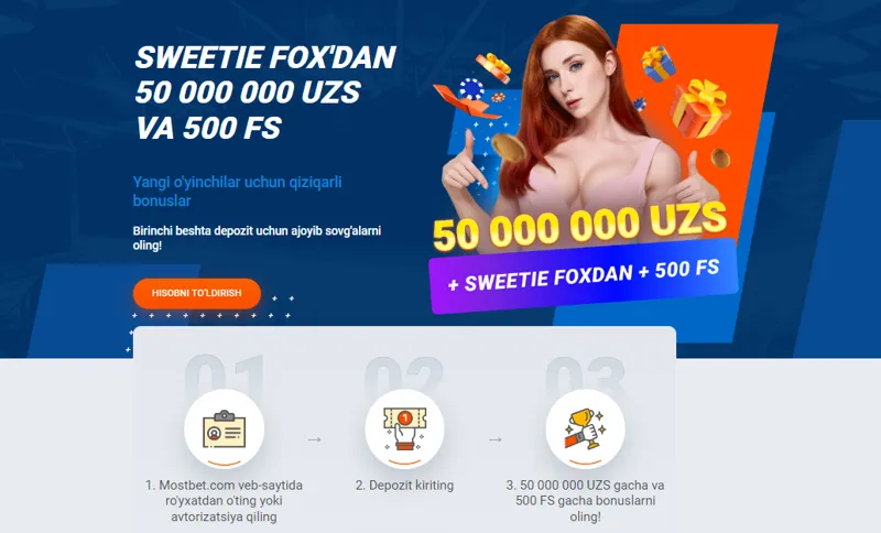 O'zbekistondan yangi MostBet mijozlari uchun xush kelibsiz bonusi